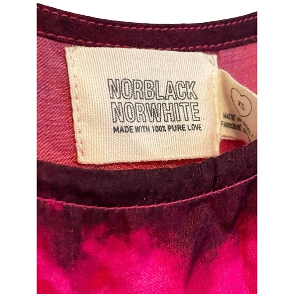 Norblack Norwhite Anthropologie Lysandra Tie-Dye Maxi Dress‎ Size XS Pink Red - Picture 7 of 8